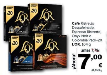 Masymas Café L'OR oferta