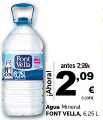 Masymas Agua mineral FONT VELLA oferta