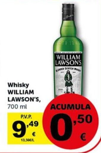 Masymas Whisky WILLIAM LAWSON'S oferta