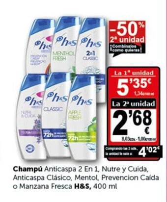 Masymas Champú H&S oferta