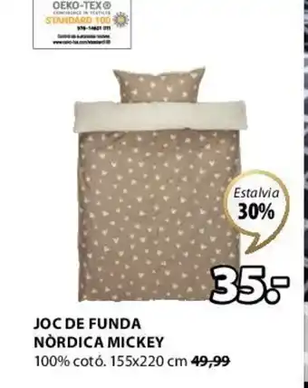 JYSK Joc de Funda Nórdica Mickey oferta