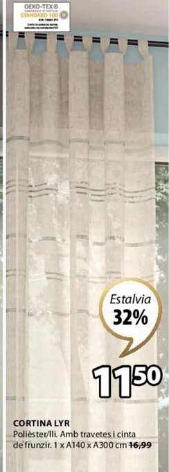 JYSK Cortina Lyr oferta