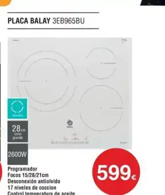 Milar Placa Balay oferta