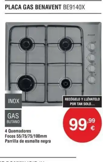 Placa Gas Benavent