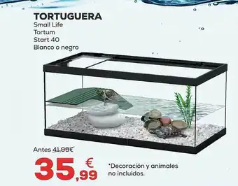 Kiwoko Tortuguera small life tortum start 40 blanco o negro oferta