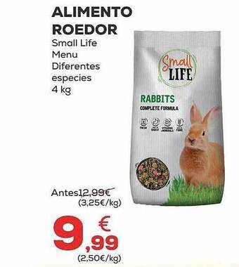 Kiwoko Alimento roedor small life menu diferentes especies oferta