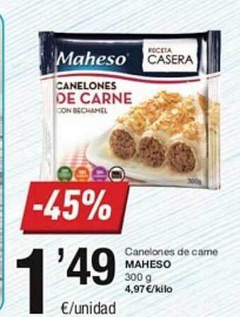 SPAR Fragadis Canelones de carne maheso oferta