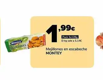 Supeco Mejillones en escabeche montey oferta