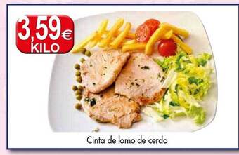 Congelados Copos Cinta de lomo de cerdo oferta