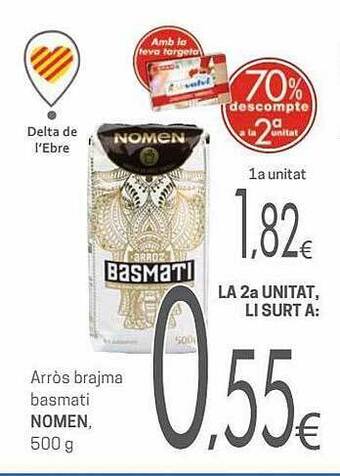 Arròs brajma basmati nomen