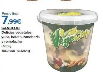 Costco Gancedo delicias vegetales: yuca, batata, zanahoria y remolacha oferta