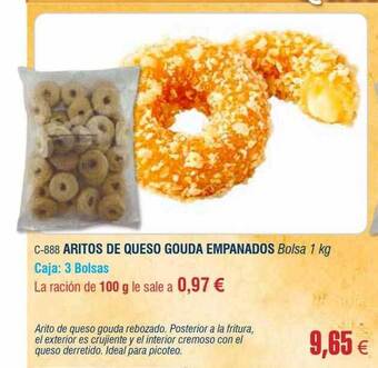 Abordo Aritos de queso gouda empanados oferta