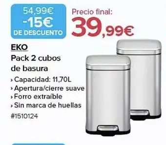 Costco Eko pack 2 cubox de basura oferta