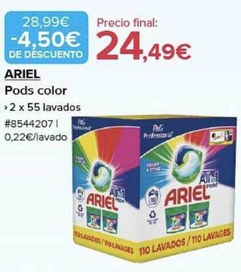 Costco Ariel pods color oferta