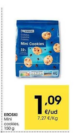 Eroski Eroski mini cookies oferta