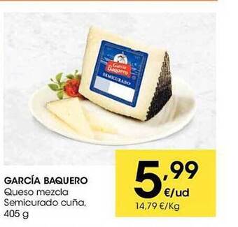 Eroski García baquero queso mezcla semicurado cuña oferta