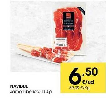 Eroski Navidul jamón ibérico oferta