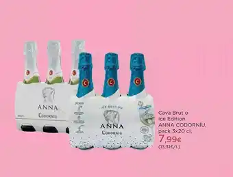 Hipercor Cava brut o ice edition anna codorníu pack 3 oferta