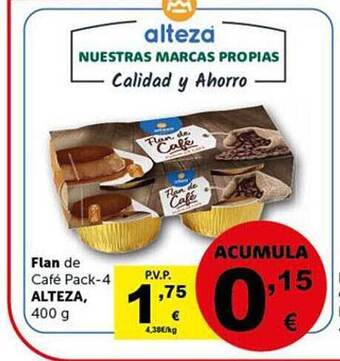 Masymas Flan de café alteza oferta
