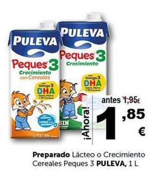Masymas Preparado lácteo o crecimiento cereales puleva oferta