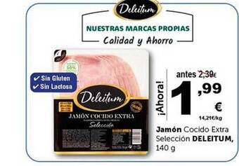 Masymas Jamón cocido extra selección deleitum oferta