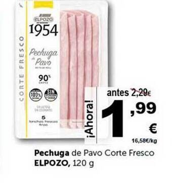 Masymas Pechuga de pavo corte fresco elpozo oferta