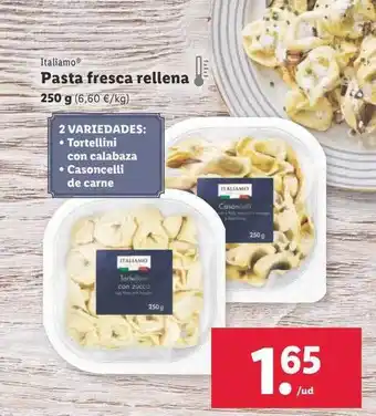 Lidl Italiamo pasta fresca rellena oferta