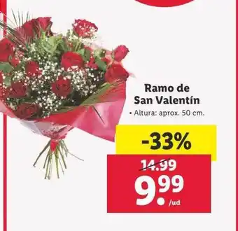 Lidl Ramo de san valentín oferta