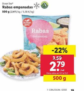 Lidl Ocean sea rabas empanadas oferta