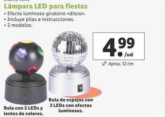 Lidl Lámpara led para fiestas oferta