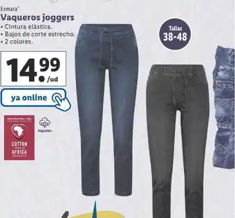Lidl Esmara vaqueros joggers oferta
