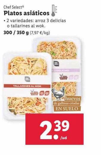 Lidl Platos asiáticos oferta
