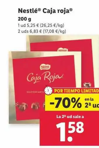 Lidl Nestlé caja roja oferta