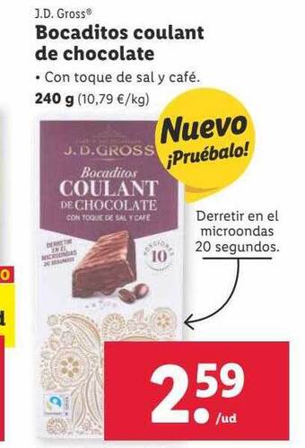 Lidl Bocaditos coulant de chocolate oferta