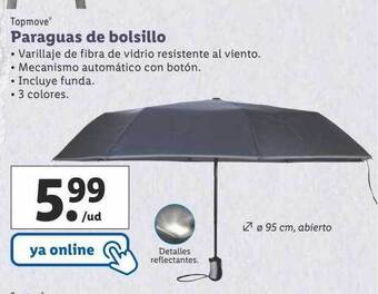Lidl Topmove paraguas de bolsillo oferta