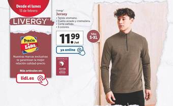 Lidl Livergy jersey oferta
