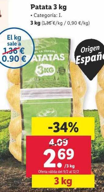 Lidl Patata oferta