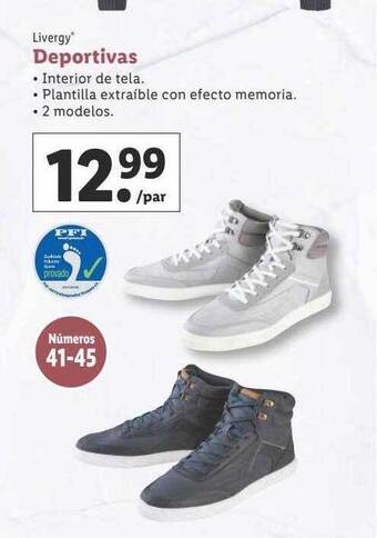 Lidl Livergy deportivas oferta