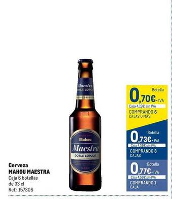Makro Cerveza mahou maestra oferta