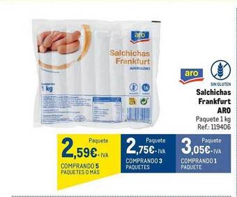 Makro Salchichas frankfurt aro oferta