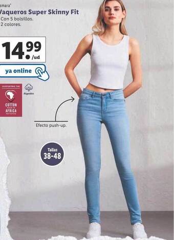 Lidl Vaqueros super skinny fit oferta