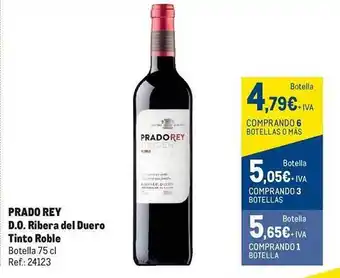 Makro Prado rey do ribera del duero tinto roble oferta