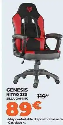 Pascual Martí Genesis nitro 330 silla gaming oferta