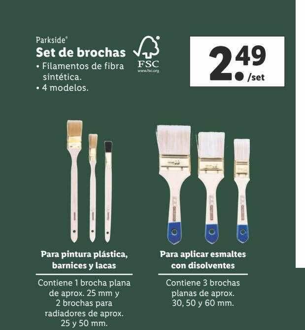 Set de brochas discount lidl