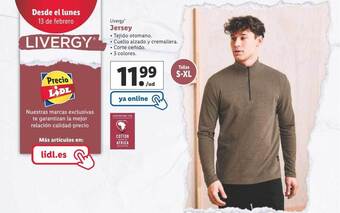Lidl Livergy jersey oferta