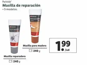 Lidl Parkside masilla de reparación oferta