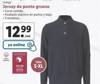 Lidl Livergy jersey de punto grueso oferta
