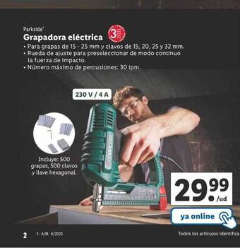 Lidl Grapadora eléctrica oferta