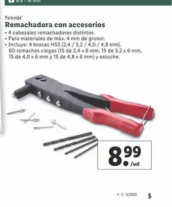 Lidl Remachadora con accesorios oferta