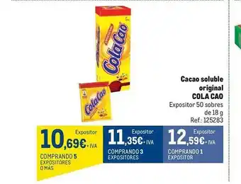 Makro Cacao soluble original cola cao oferta